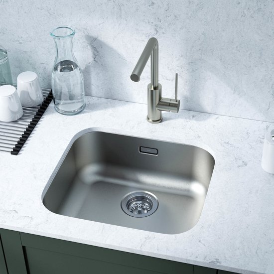 Мойка для кухни Iddis Mate 49х44х18 см врезная с сифоном сталь (MAT49S0i77)