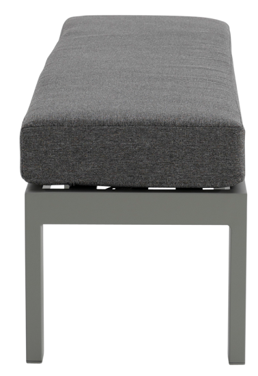 Набор садовой мебели Naxos алюминий/полиэстер серый: диван, стол и 2 лавочки