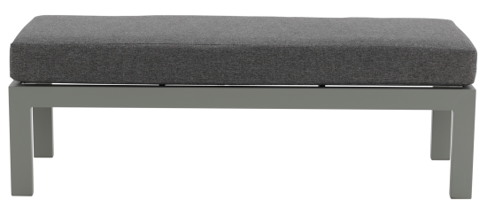 Набор садовой мебели Naxos алюминий/полиэстер серый: диван, стол и 2 лавочки