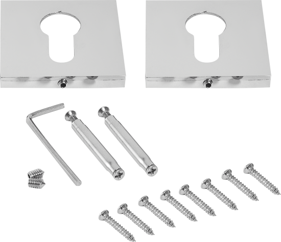 Накладка на цилиндр Punto ET.K.QS52 54x54 см цвет матовый хром