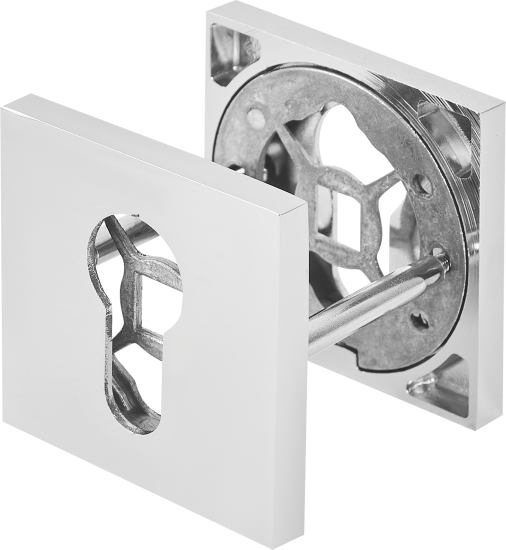 Накладка на цилиндр Punto ET.K.QS52 54x54 см цвет матовый хром