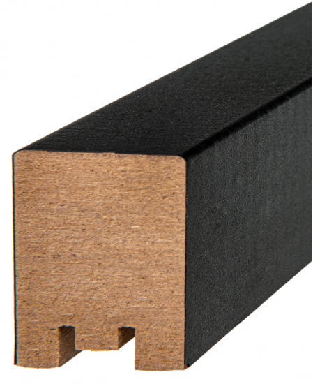 Рейка МДФ 2700x40x32 мм цвет черный