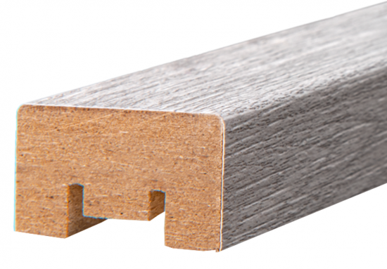 Рейка МДФ 2700x20x32 мм цвет дуб европейский серый