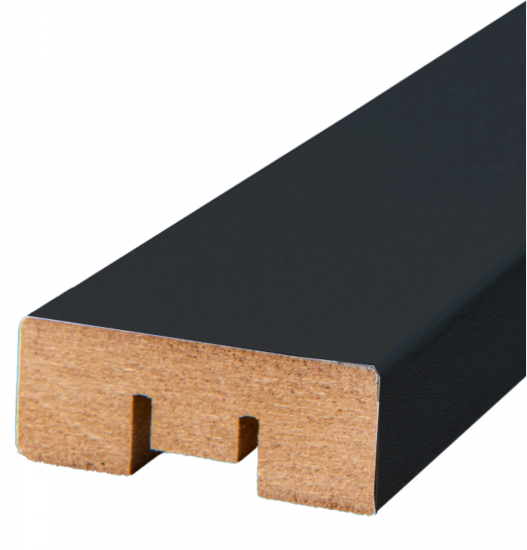 Рейка МДФ 2700x16x40 мм цвет черный