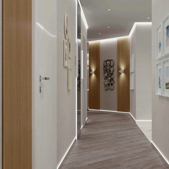 Рейка МДФ 2700x16x40 мм цвет лайт сонома