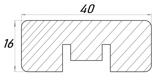 Рейка МДФ 2700x16x40 мм цвет лайт сонома
