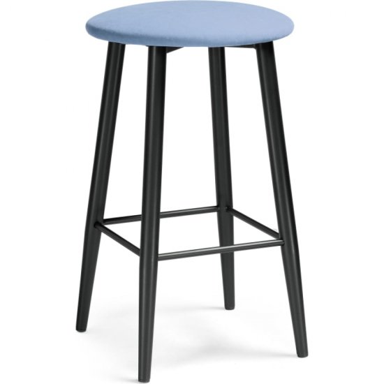 Барный стул Woodville Гангток катания дасти блю, черный матовый