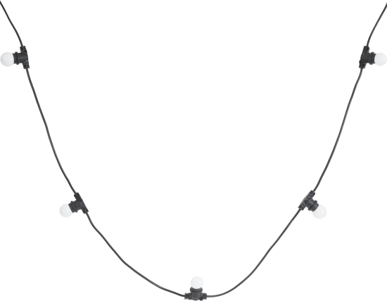 Гирлянда белт-лайт из лампочек Navigator электрическая 220 В 10 м под 40 ламп Е27 цвет черный, лампы не входят в комплект