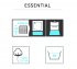 Коврик для ванной Sensea Essential 40x60 см цвет кремовый