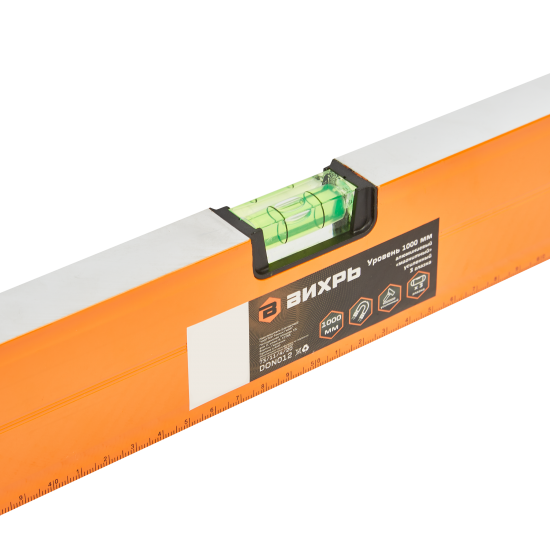 Уровень пузырьковый Вихрь 73/11/4/20 магнитный 3 глазка 1000 мм