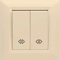 Двухклавишный проходной переключатель Vesta Electric Roma