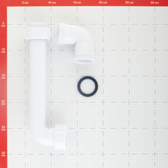 Соединение для сифона McAlpine 1 1/4 23 см белый (HC13-32)