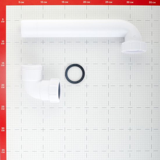 Соединение для сифона McAlpine 1 1/2 28,5 см белый (HC13)