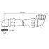 Соединение для сифона McAlpine 1 1/2 32 см белый (HC13L)