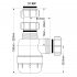 Сифон для раковины и мойки McAlpine 1 1/2х40 мм без выпуска (MRSK2-NW)