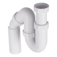 Сифон для раковины и мойки McAlpine 1 1/2х40/50 мм без выпуска с отводом с соединением 40/50 мм (MRSK12-50)