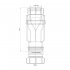 Сифон для раковины и мойки McAlpine 1 1/2х50 мм без выпуска (MRNRV50-PB)