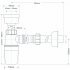 Сифон для писсуара McAlpine 1 1/4х32 мм с отводом с соединением 32 мм (HC2P)
