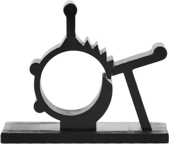 Площадка самоклеящаяся для хомутов ø10 мм 19x25 мм цвет черный 5 шт.