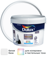 Краска для мебели и дерева Dulux Classic Colour моющаяся матовая цвет белый база А 2.5 л