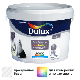 Краска для мебели и дерева Dulux Classic Colour моющаяся матовая прозрачная 2.25 л