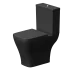 Унитаз-компакт AM.PM Struktura Flash Clean C9S8600MBSC, универсальный выпуск двойной слив цвет черный