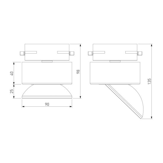 Светодиодный трековый светильник однофазный Elektrostandard Smooth 4200К 10 Вт 4 кв.м черный (a062874)