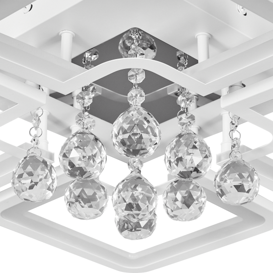 Люстра светодиодная Natali Kovaltseva Cascade 100 Вт регулируемый белый свет цвет белый