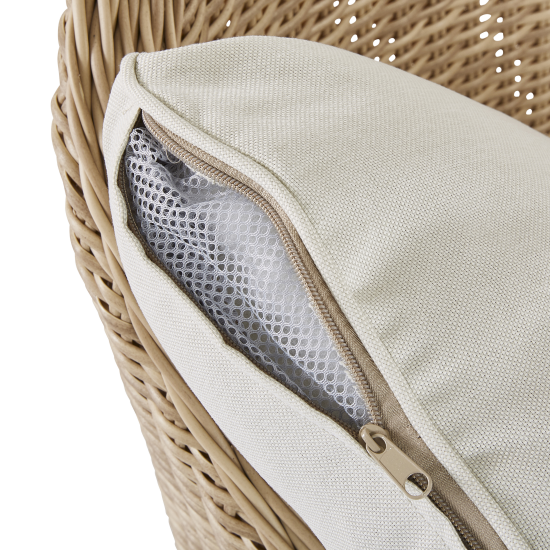 Кресло садовое Naterial Medena Fix 63x90x70 см алюминий/искусственный ротанг