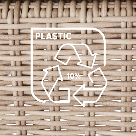 Кресло садовое Naterial Medena Fix 63x90x70 см алюминий/искусственный ротанг