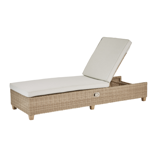 Шезлонг Naterial Medena 200x69x94 см алюминий/искусственный ротанг бежевый