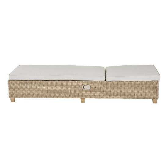 Шезлонг Naterial Medena 200x69x94 см алюминий/искусственный ротанг бежевый