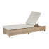 Шезлонг Naterial Medena 200x69x94 см алюминий/искусственный ротанг бежевый