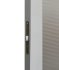 Дверь межкомнатная со стеклом Лион 70x200 см Hardflex цвет серый жемчуг с замком и петлями