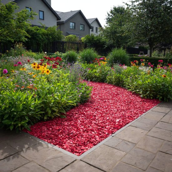 Щепа цвет красный 50 л