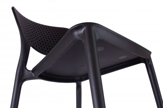 Стул Todo STT-02-03 46x45x42 см ножки ПВХ/черный сиденье полипропилен цвет черный