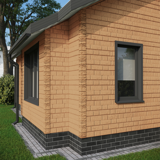 Сайдинг виниловый Döcke Bergart Камень 1.8 м Пекан 0.52 м²