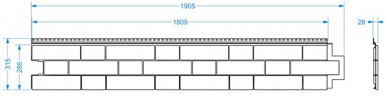 Сайдинг виниловый Döcke Bergart Камень 1.8 м Кедровый орех 0.52 м²