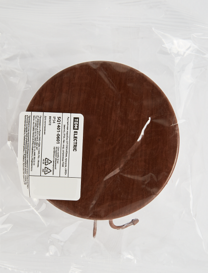 Распределительная коробка открытая TDM D65x40 мм 4 ввода IP54 цвет венге