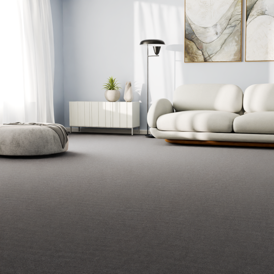 Ковровое покрытие «Velvet» 025_3700, 4 м, цвет антрацит
