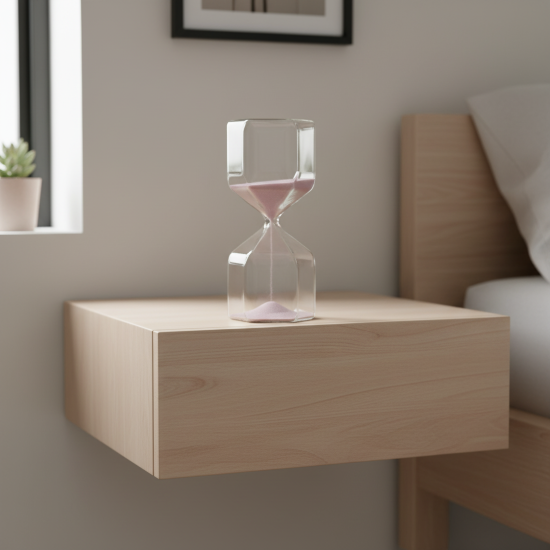 Часы настольные Sands песочные стекло цвет розовый 30 см