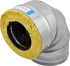 Отвод утепленный Corax 90° D115x200 430/0.8 мм