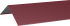 Конёк плоский 60x230 мм 2 м 0.4 мм RAL 3005 красный