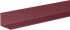 Планка для внутренних углов 115x115 мм 2 м 0.4 мм RAL 3005 красный