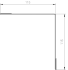 Планка для внутренних углов 115x115 мм 2 м 0.4 мм RAL 3005 красный
