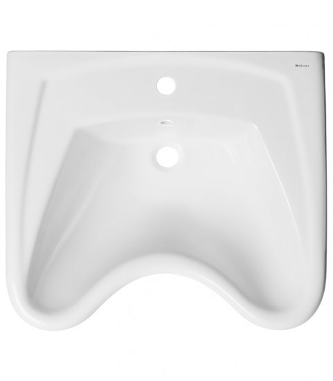 Раковина Keramin 65 см хирургическая подвесная белая с креплениями (00-001341)