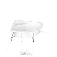 Угловая акриловая ванна Lavinia Boho Grance Hill