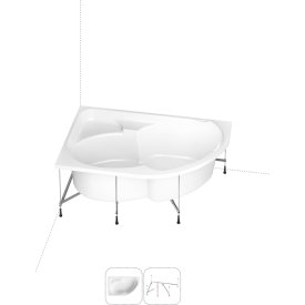 Угловая акриловая ванна Lavinia Boho Grance Hill