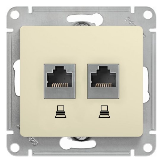 Компьютерная механизм розетки Systeme Electric Glossa