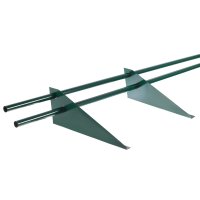 Снегозадержатель для металлической кровли трубчатый 3 м RAL 6005 зеленый